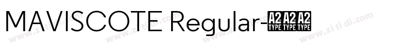 MAVISCOTE Regular字体转换
